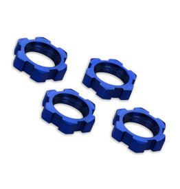 Traxxas TRA7758 WHEEL NUTS 17MM SERRATED BLUE (4)