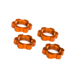 Traxxas TRA7758T WHEEL NUTS 17MM SERRATED ORANGE (4)