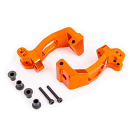 Traxxas TRA9532T CASTER BLOCKS ALUM ORANGE L/R SLEDGE