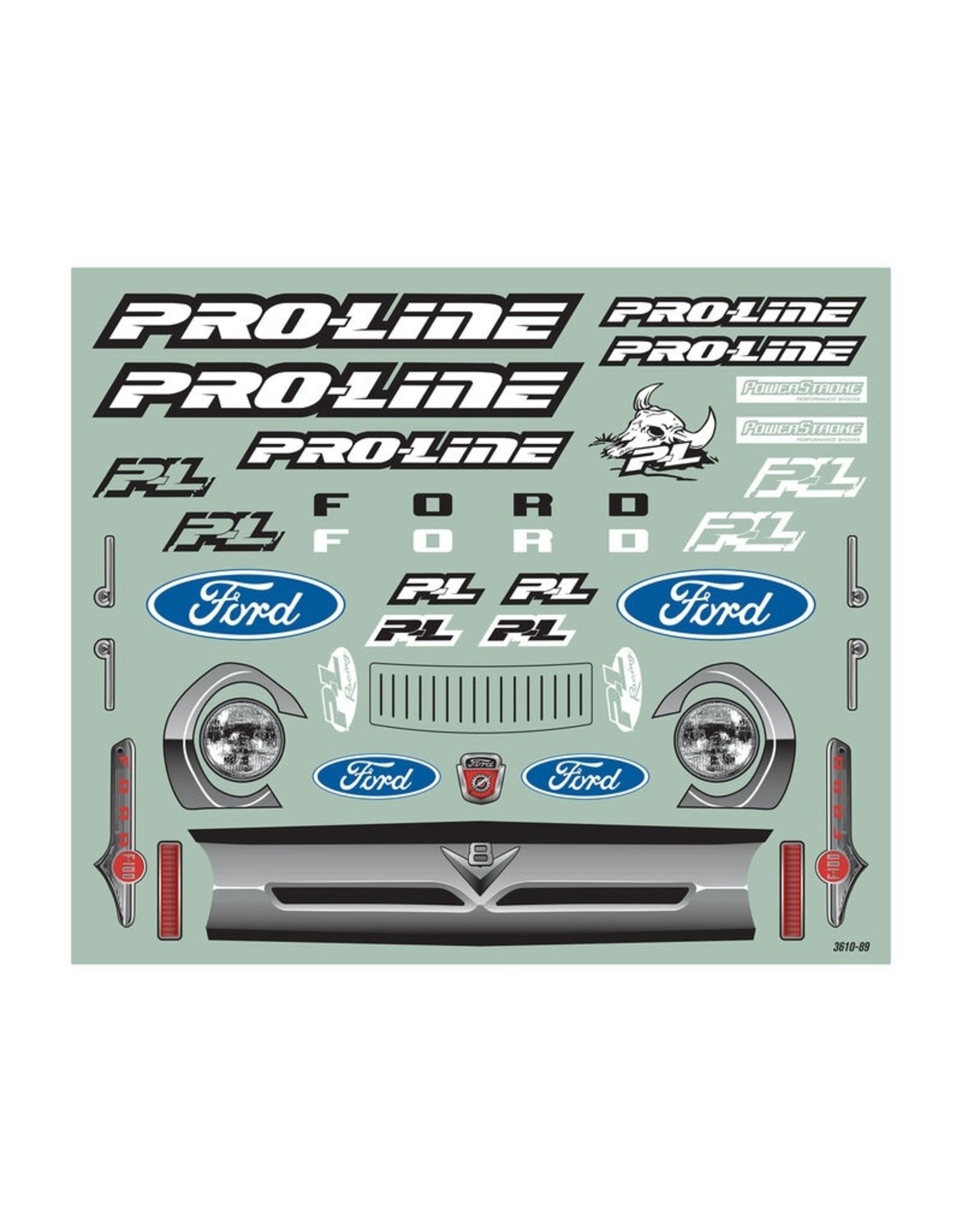 Pro-Line Racing PRO361017 1/6 Pre-Cut 1956 Ford F-100 Clear Body for X-MAXX