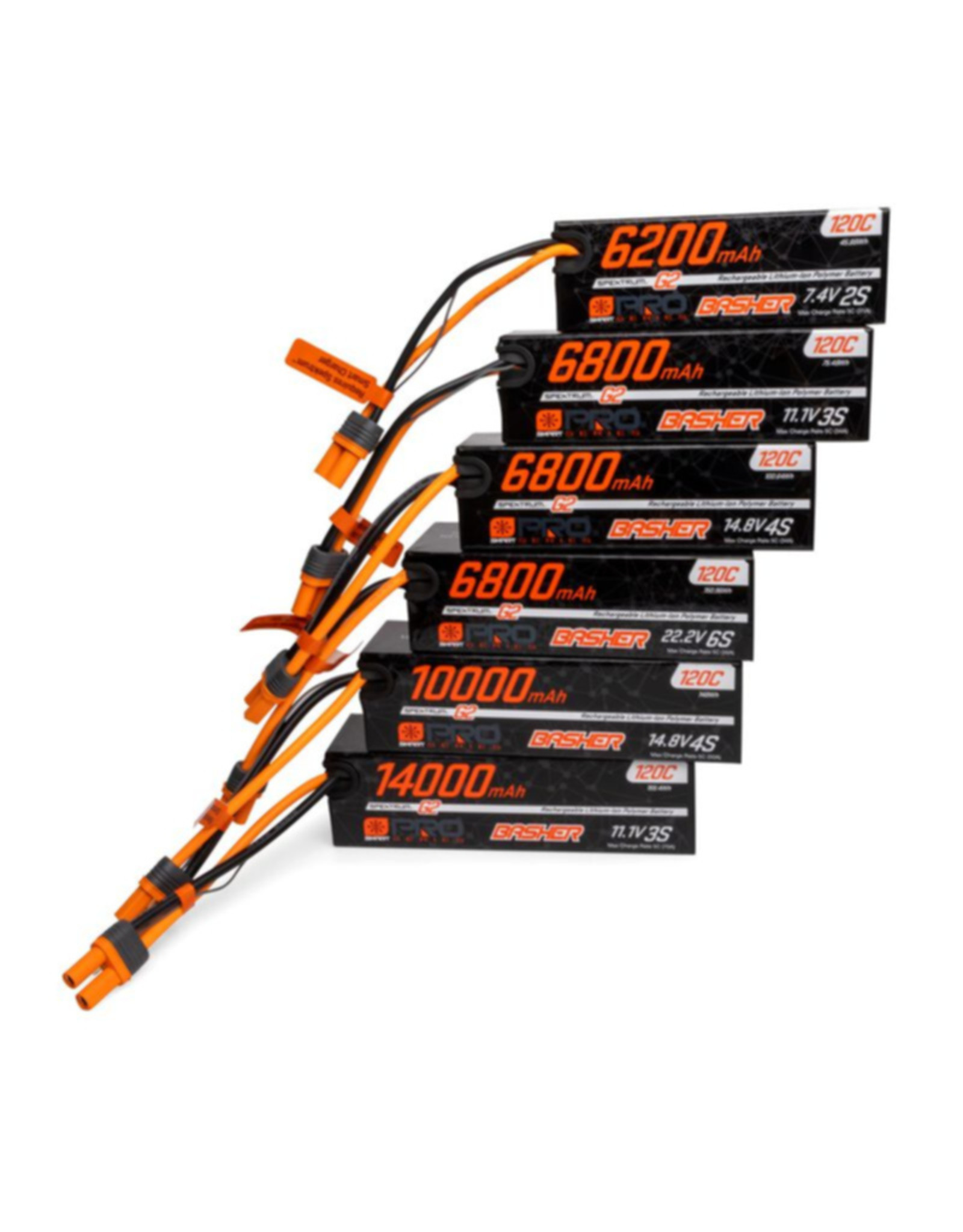 spektrum SPMXB3S68 6800mAh 3S 11.1V Smart Pro Basher LiPo 120C; IC5