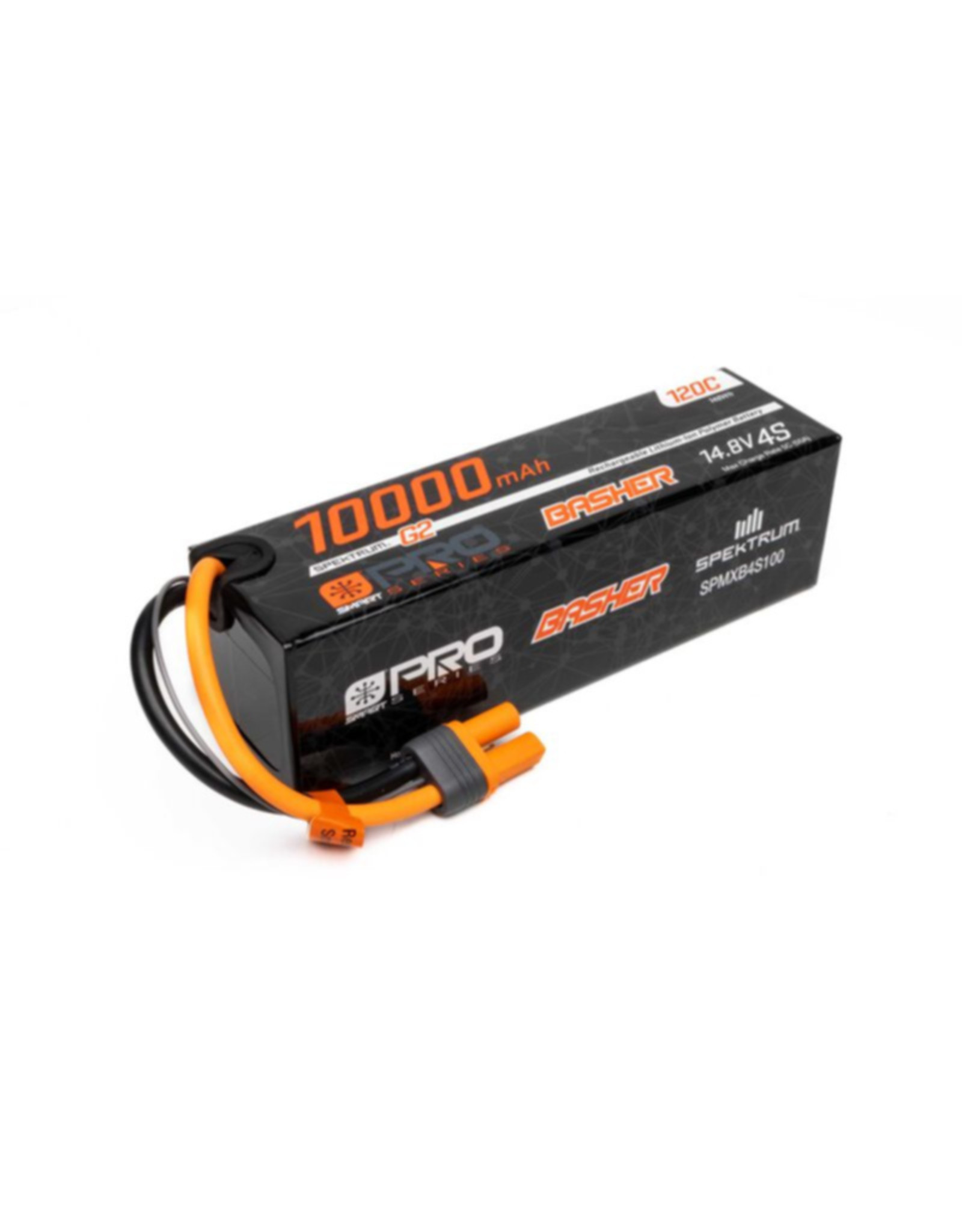 spektrum SPMXB4S100 10000mAh 4S 14.8V Smart Pro Basher LiPo 120C; IC5