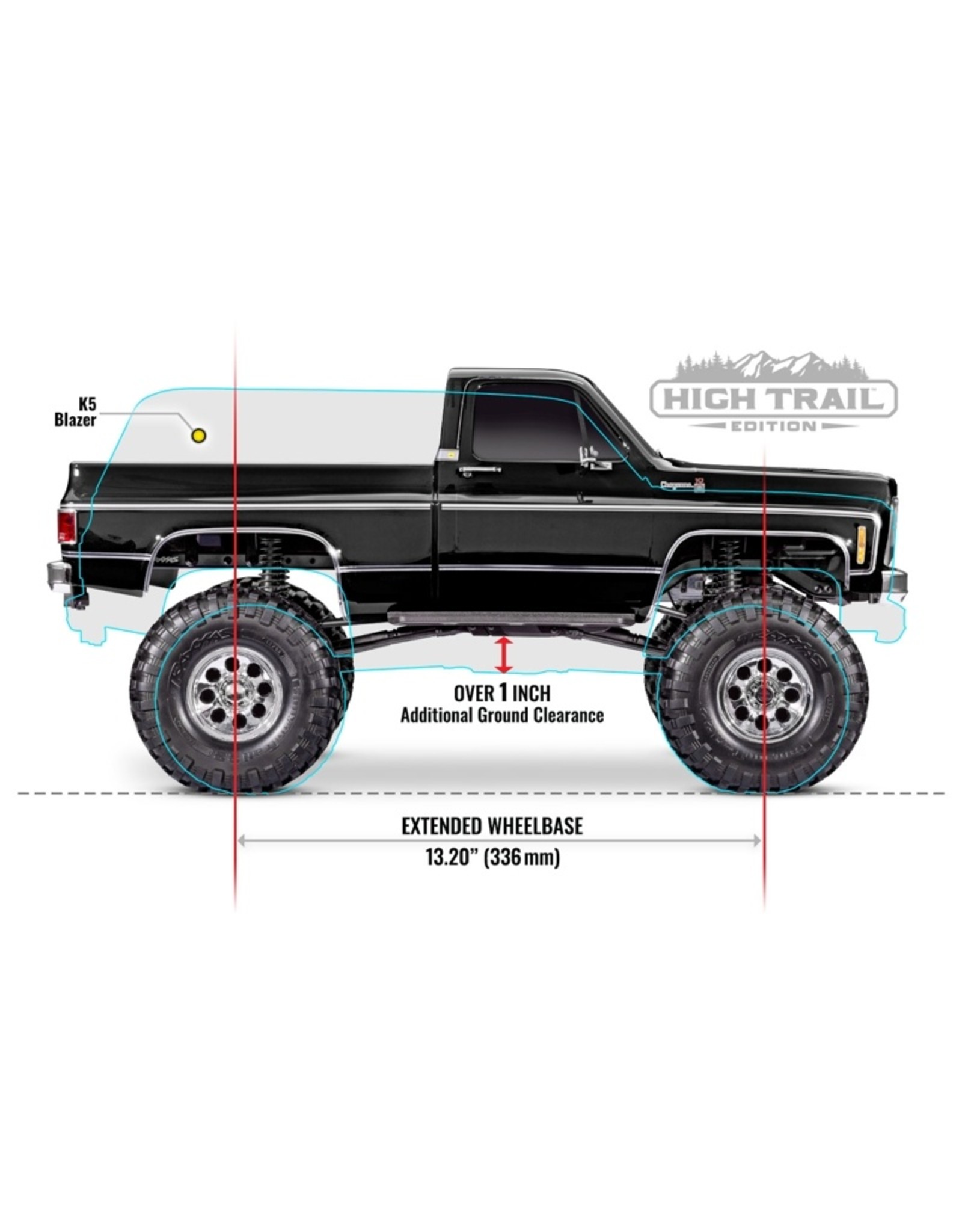 Traxxas TRA92056-4  TRX-4 Chevrolet K10 High Trail Edition BLUE