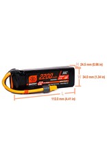 spektrum SPMX223S30  SOFT PAK2200mAh 3S 11.1V Smart G2 LiPo 30C; IC3