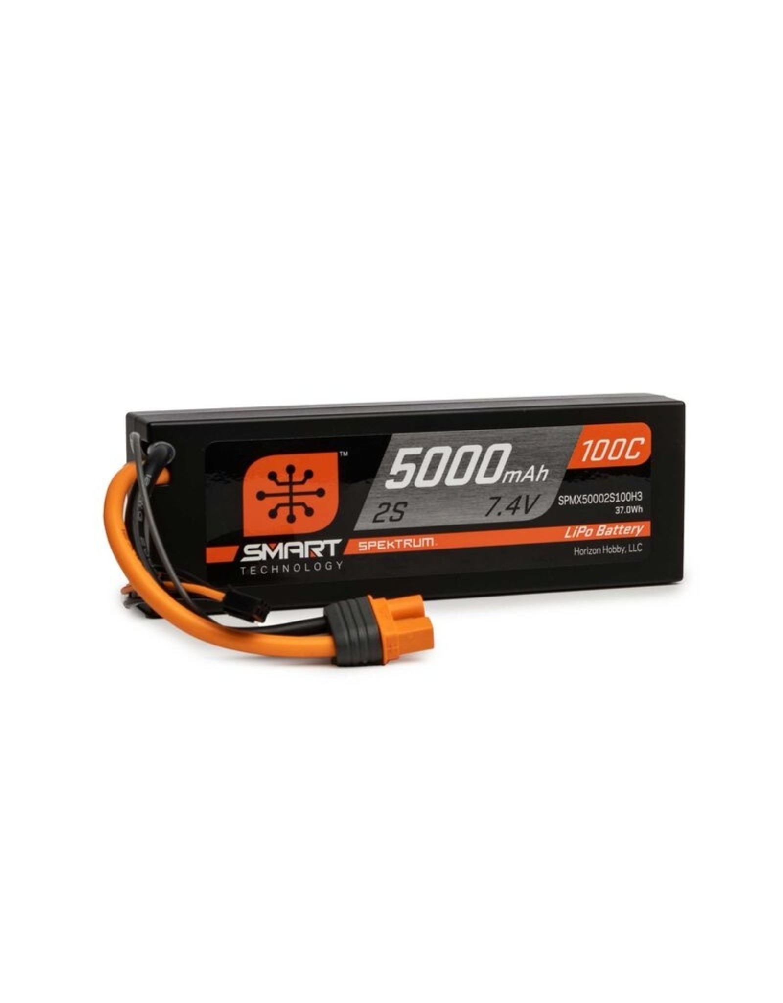 spektrum SPMX50002S100H3  5000mAh 2S 7.4V 100C Smart LiPo Hardcase; IC3