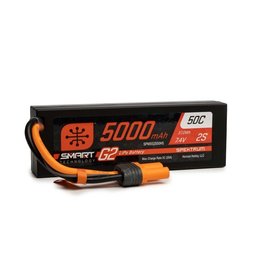 spektrum SPMX52S50H5		5000mAh 2S 7.4V Smart G2 LiPo 50C Hard Case; IC5