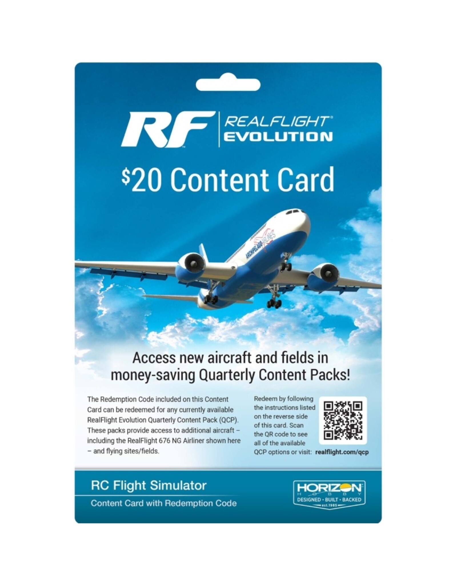 eflite RFL2002 RealFlight Evolution $20 Content Card
