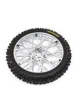Losi LOS46006 Dunlop MX53 Front Tire Mounted, Chrome: Promoto-MX