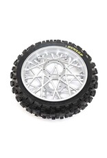 Losi LOS46007 Dunlop MX53 Rear Tire Mounted, Chrome: Promoto-MX