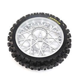 Losi LOS46007 Dunlop MX53 Rear Tire Mounted, Chrome: Promoto-MX