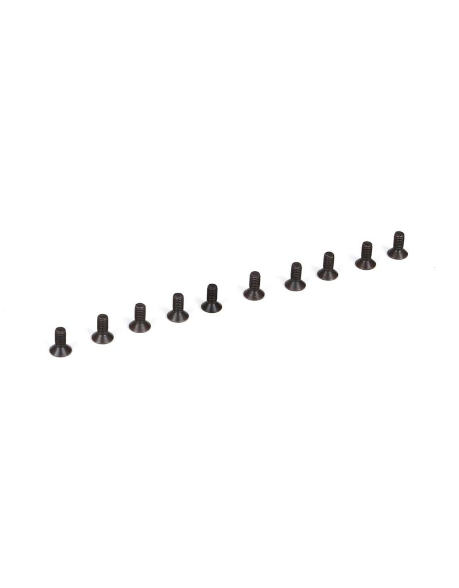 team losi racing TLR235003  Flat Head Screws, M2.5 x 6mm (10)