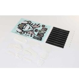 Losi LOS260005 White Plastics w/Wraps: PM-MX