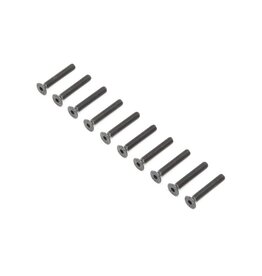 Losi LOS255018 Flat Head Screws, Stl, BO, M4 x 25mm (10)