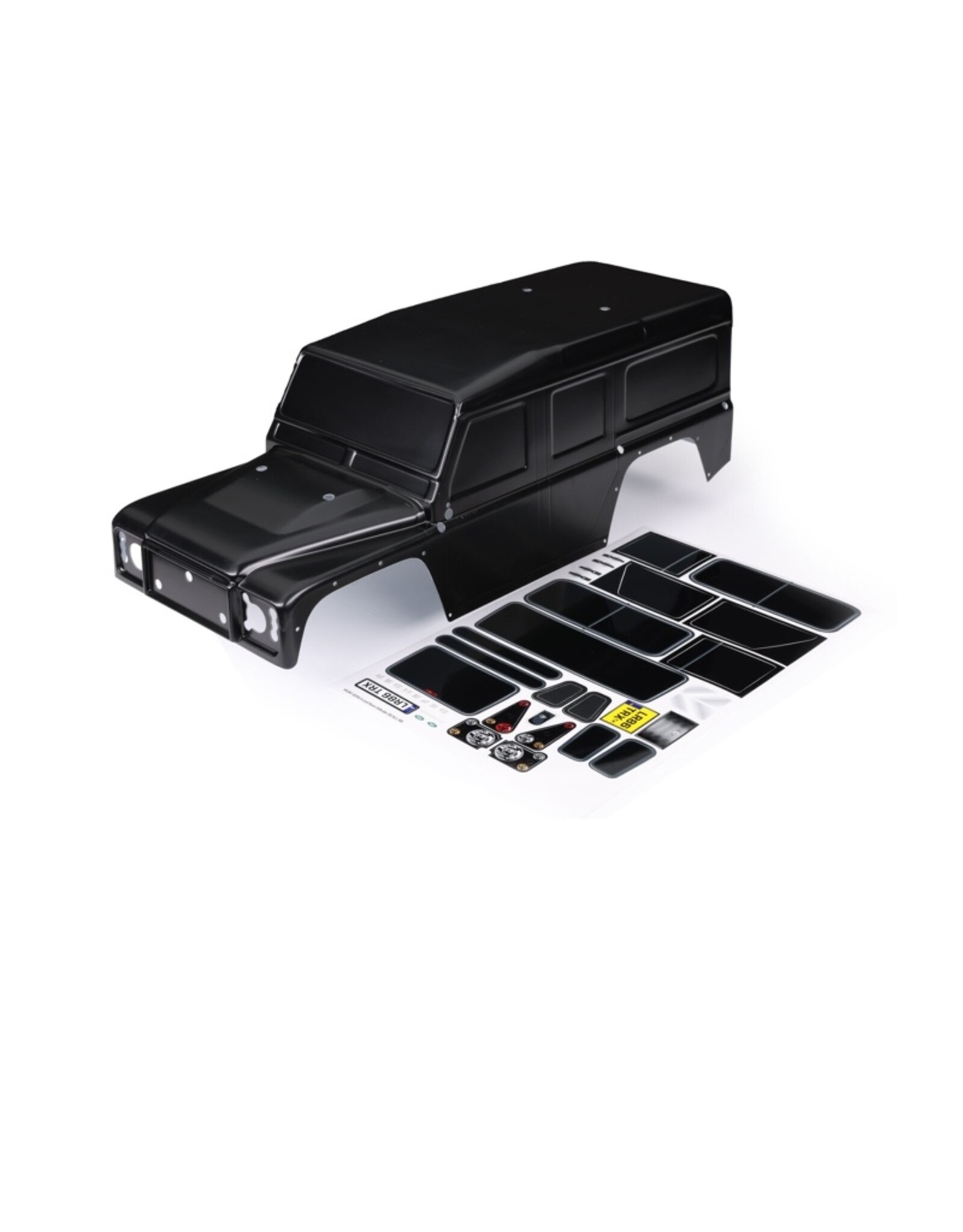 Traxxas TRA8011-BLK BODY TRX-4 DEFENDER BLK DECALS