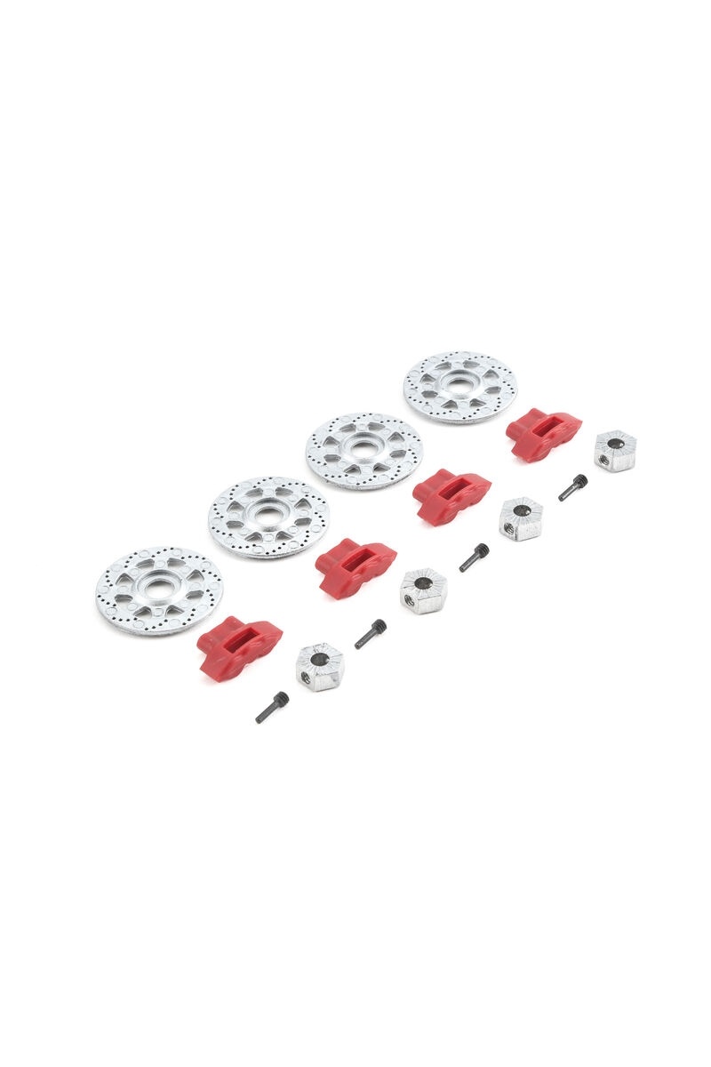 LOS232006 Hex, Rotor, Caliper & Pin Set (4): Baja Rey - HobbyQuarters