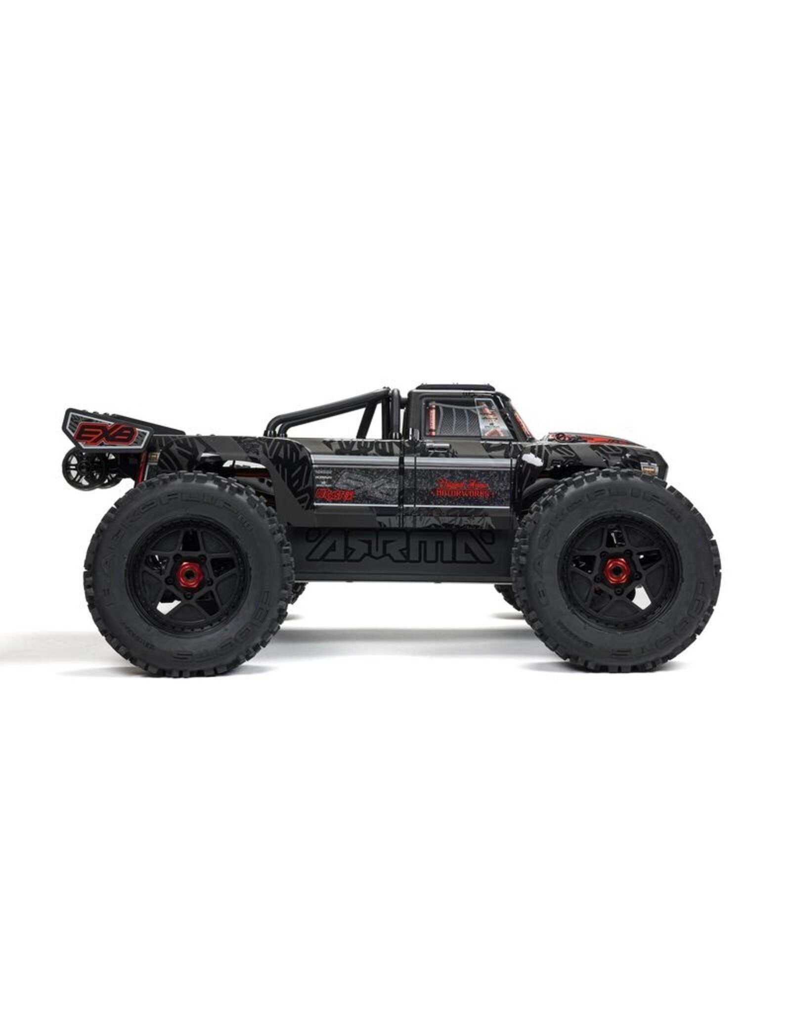 Arrma ARA5810V2T1 1/5 OUTCAST 4X4 8S BLX EXB Brushless Stunt Truck RTR, Black