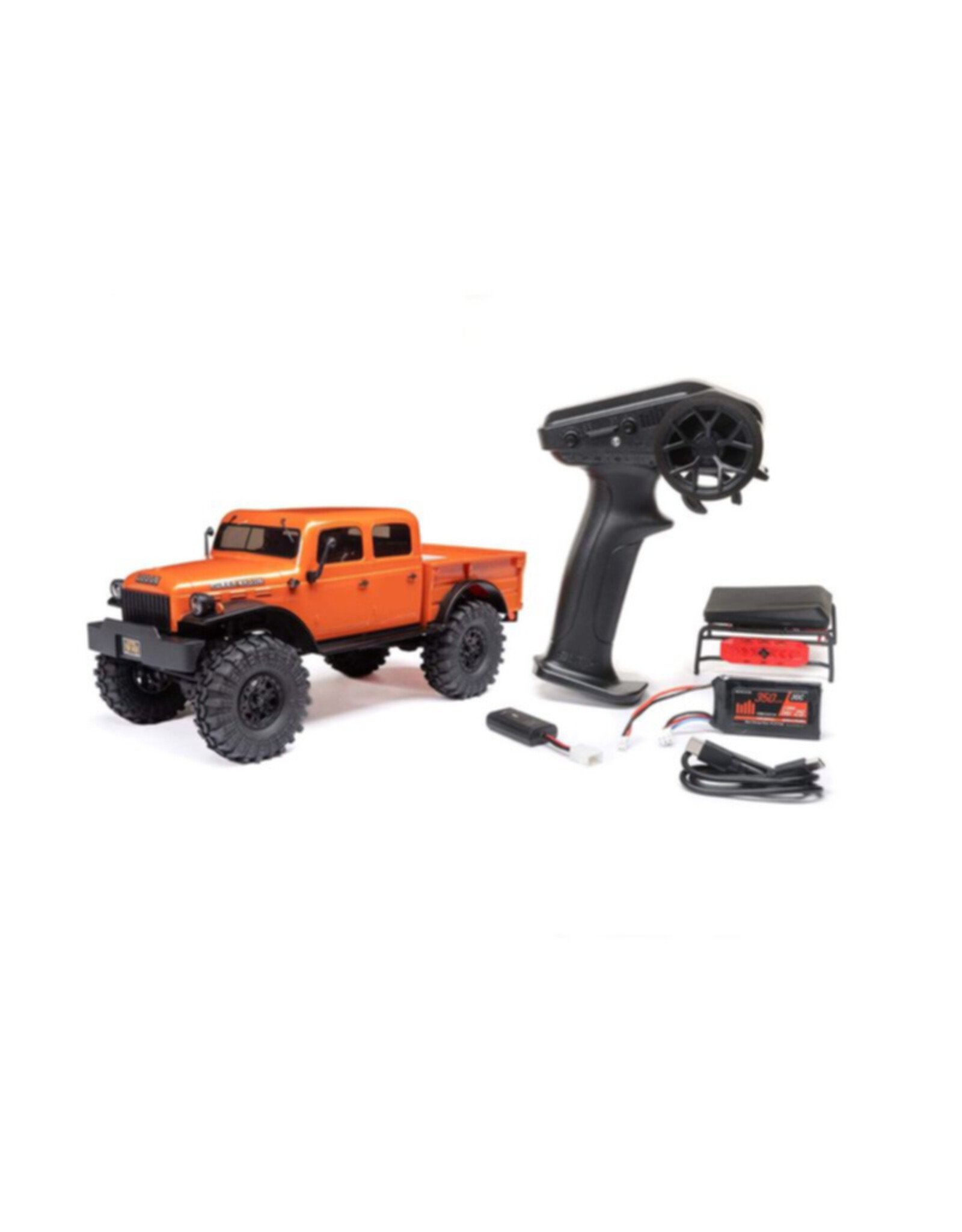 Axial AXI00007T1 SCX24 4WD 4 Door Dodge Power Wagon, Orange