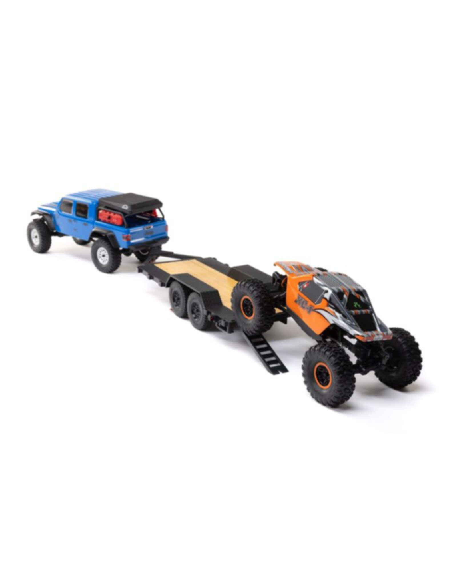 Axial AXI00009 SCX24 Flat Bed Vehicle Trailer with LED Taillights:1/24th