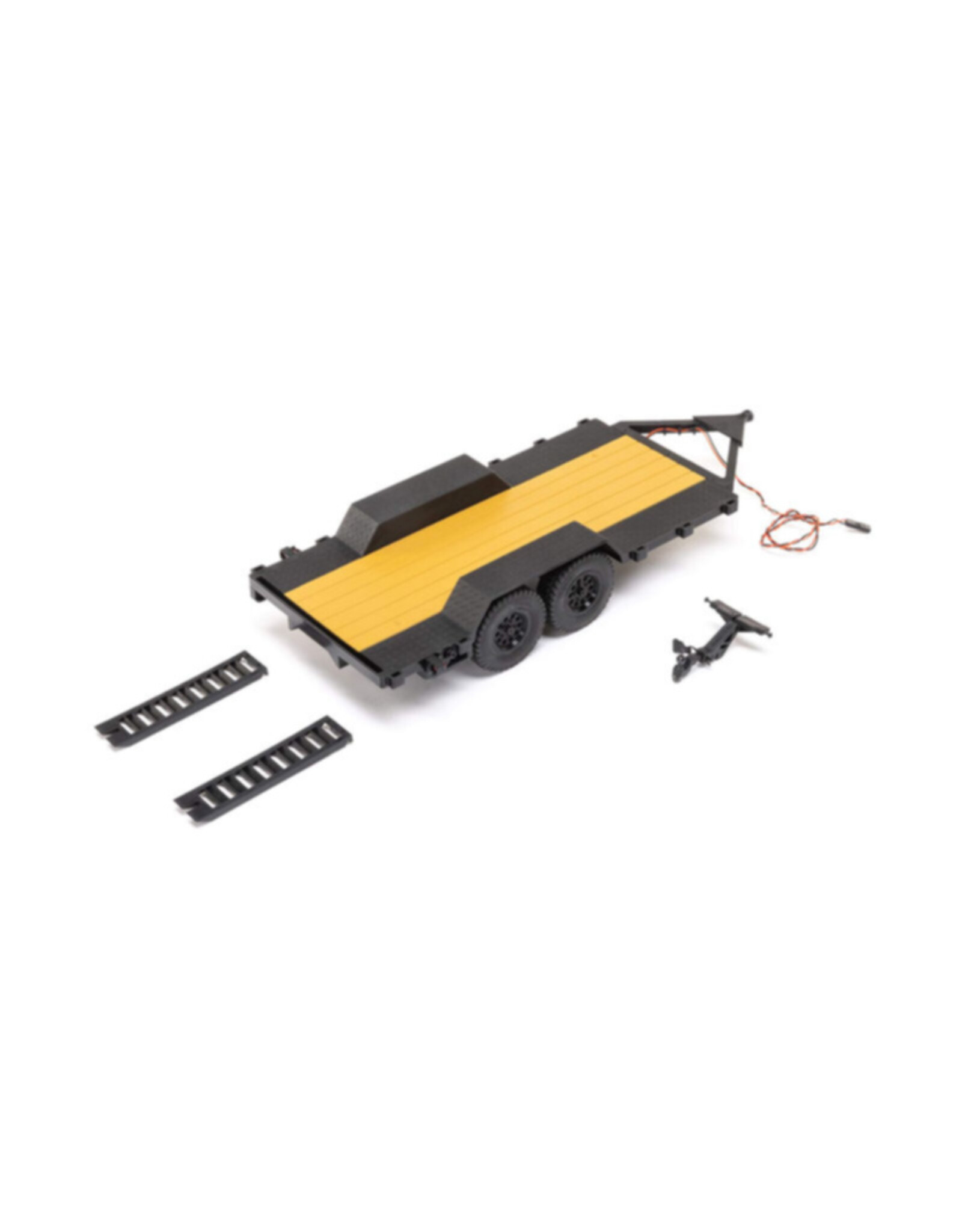 Axial AXI00009 SCX24 Flat Bed Vehicle Trailer with LED Taillights:1/24th