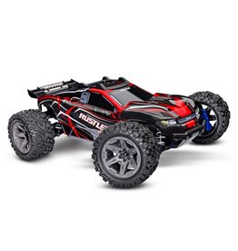 Traxxas TRA67164-4 Rustler 4X4 Brushless: 1/10 Scale 4WD Stadium Truck RED
