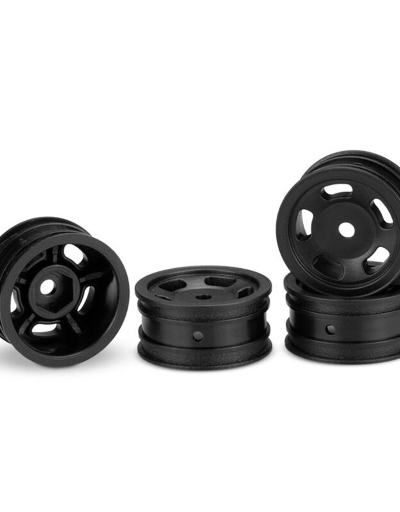 JCO3431B 1/24 Glide 5 Front/Rear 1.0" Wheels, Black (4): SCX24