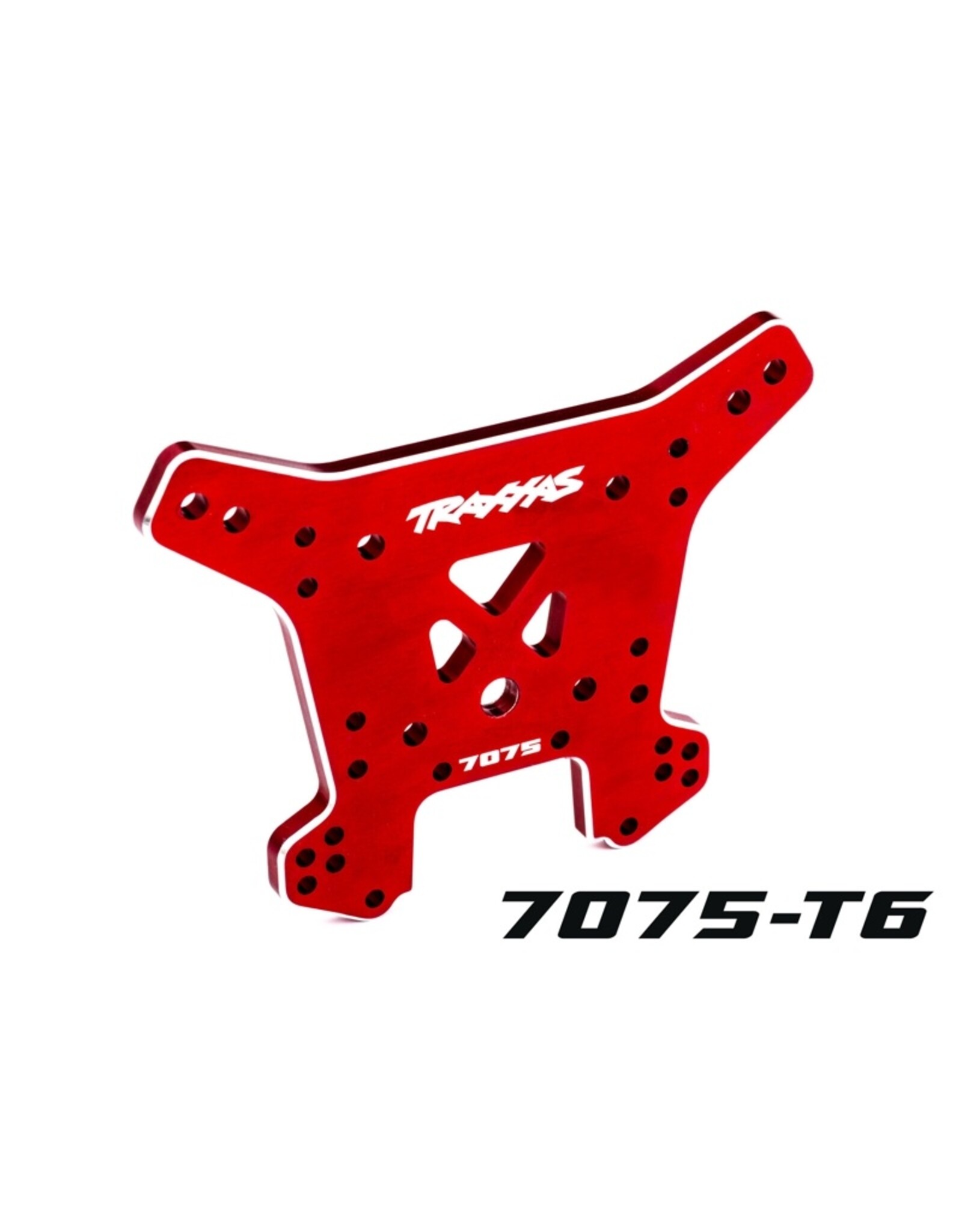 Traxxas TRA9638R   SHOCK TOWER REAR ALUM RED SLEDGE