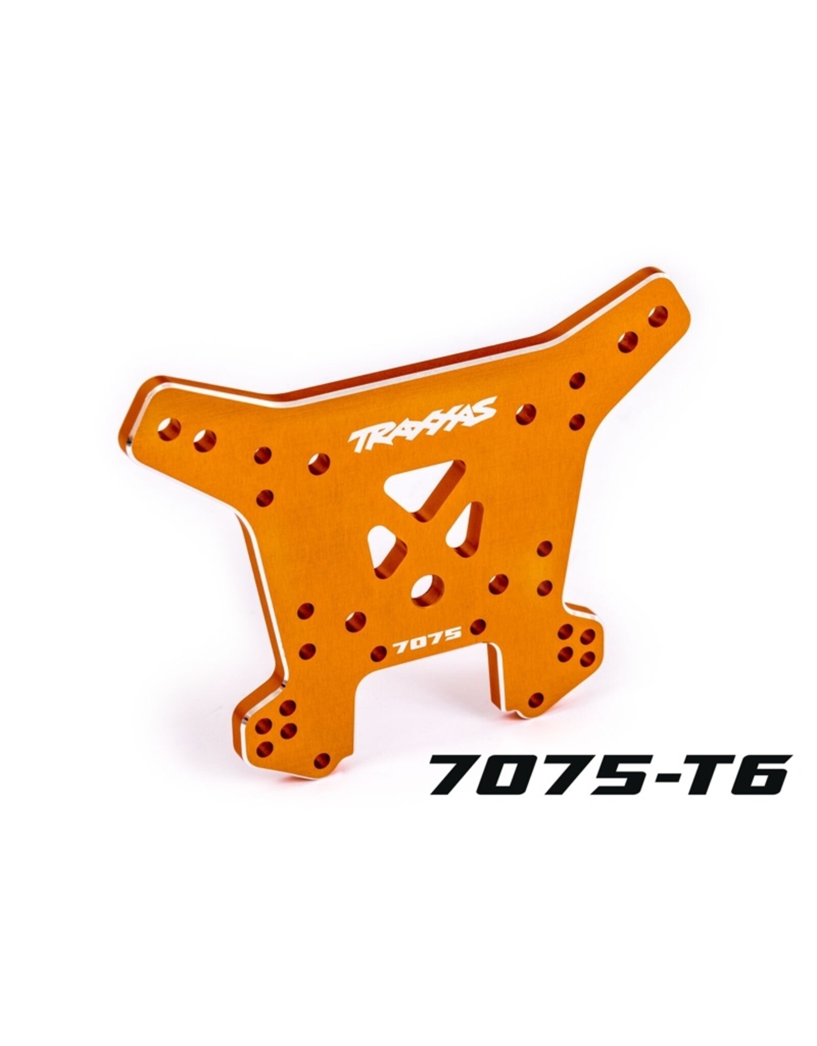 Traxxas TRA9638T   SHOCK TOWER REAR ALUM ORANGE SLEDGE