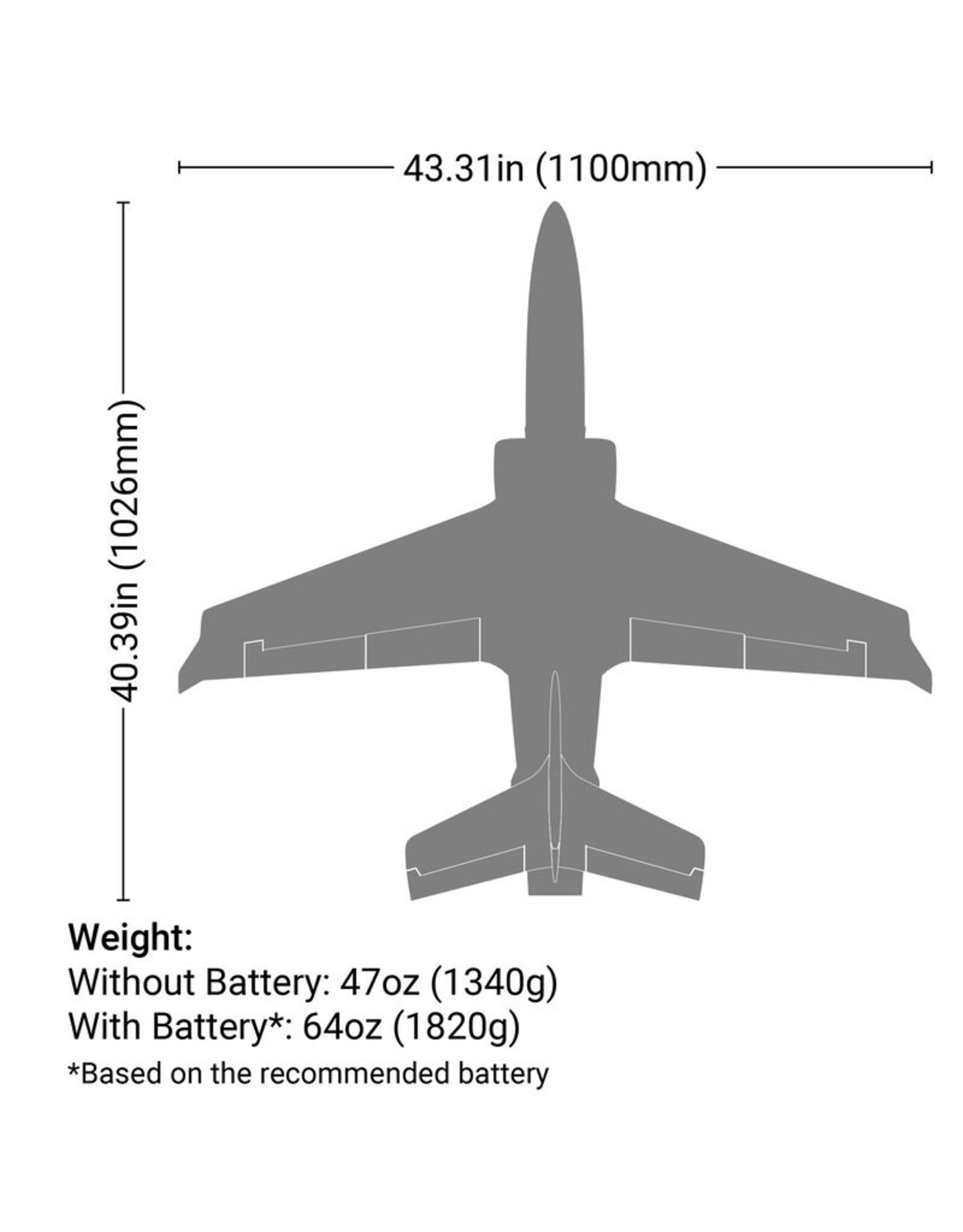 eflite EFL077500 Viper 70mm EDF Jet BNF Basic with AS3X and SAFE Select