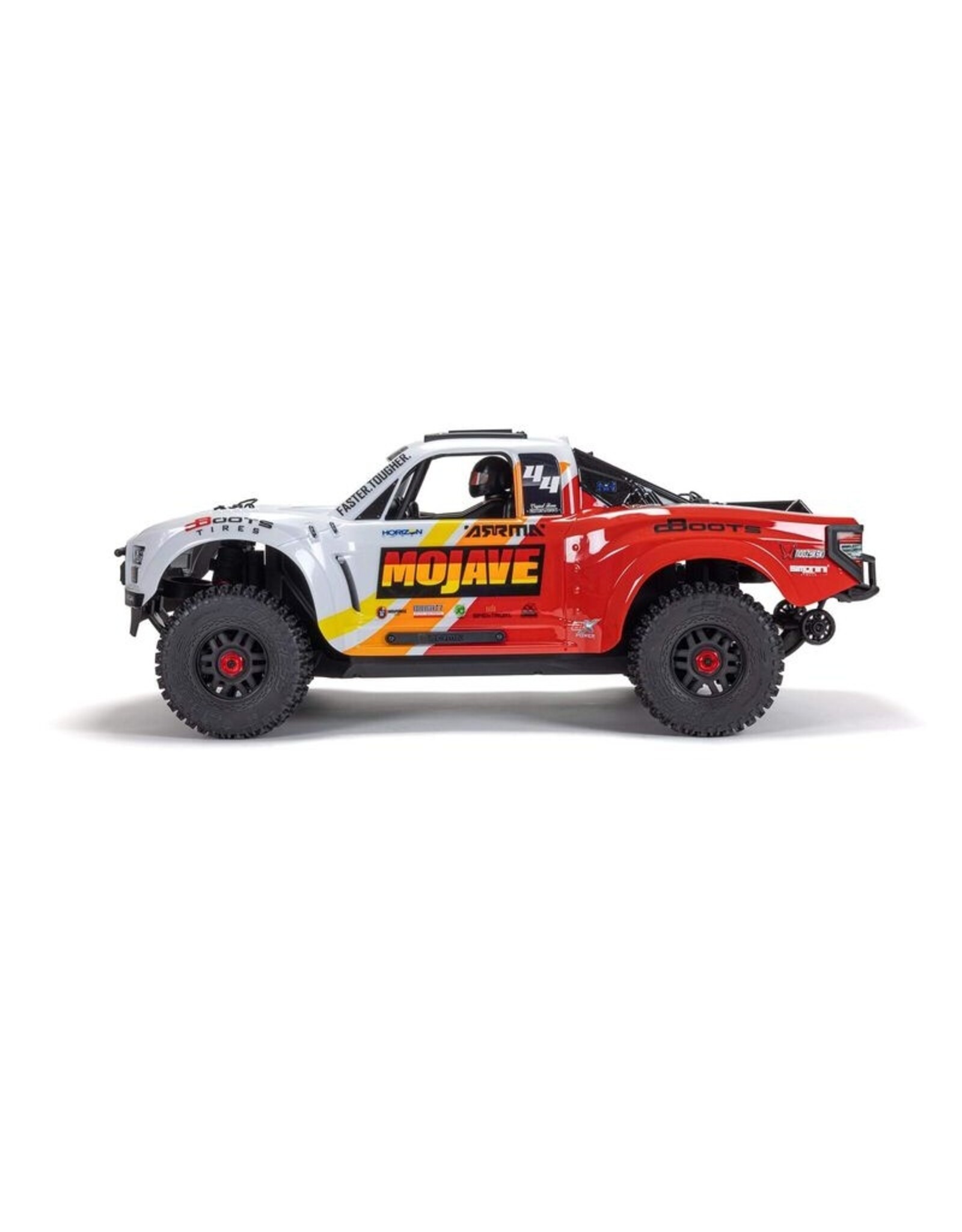 Arrma ARA4404T1 MOJAVE 4X4 4S BLX 1/8th Scale Desert Trk White/Red