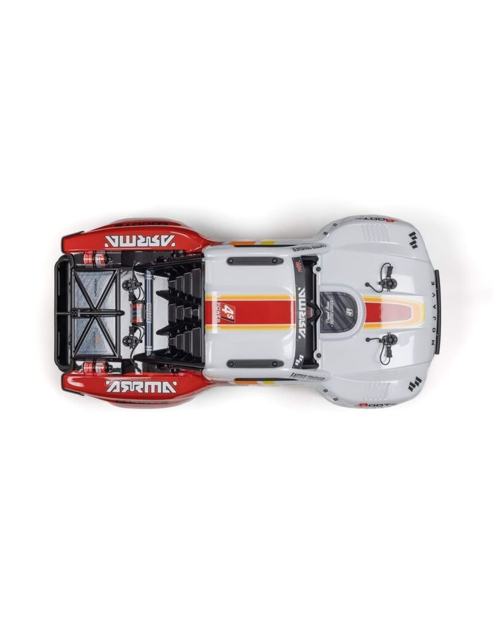 Arrma ARA4404T1 MOJAVE 4X4 4S BLX 1/8th Scale Desert Trk White/Red