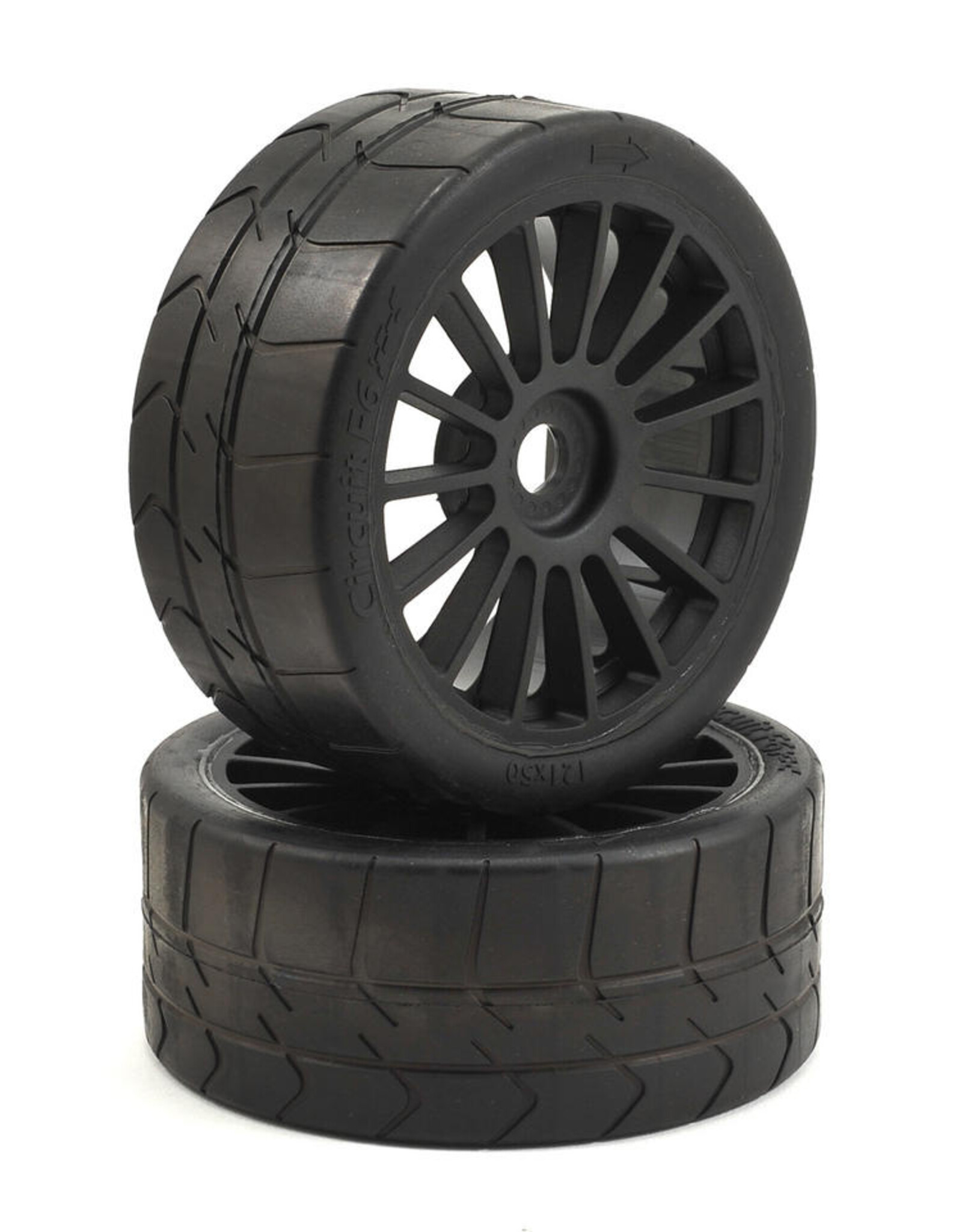 Losi LOS45009 Long Wear Tire Black Wheel Mounted (2): 6IX