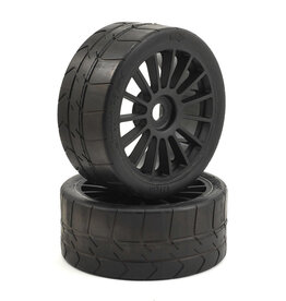 Losi LOS45009 Long Wear Tire Black Wheel Mounted (2): 6IX
