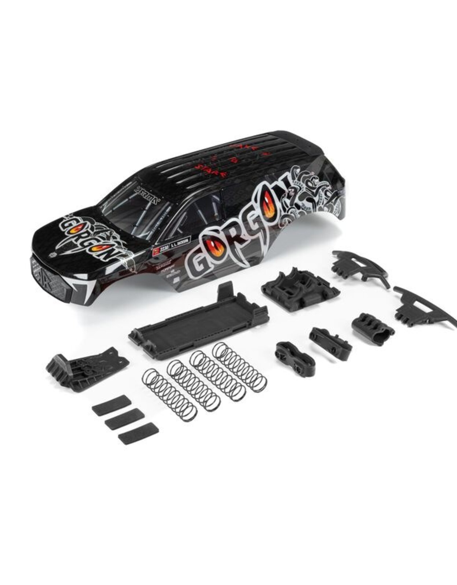Arrma ARA402353 GORGON Painted Decaled Body Set (T4 Gun metal)