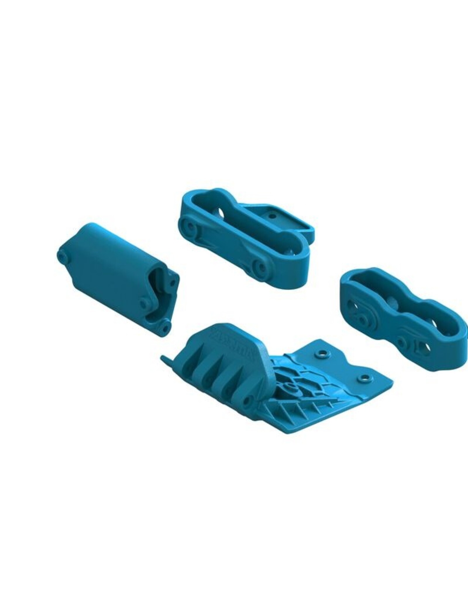 Arrma ARA320787 Lower Skid And Bumper Mount Set, Blue