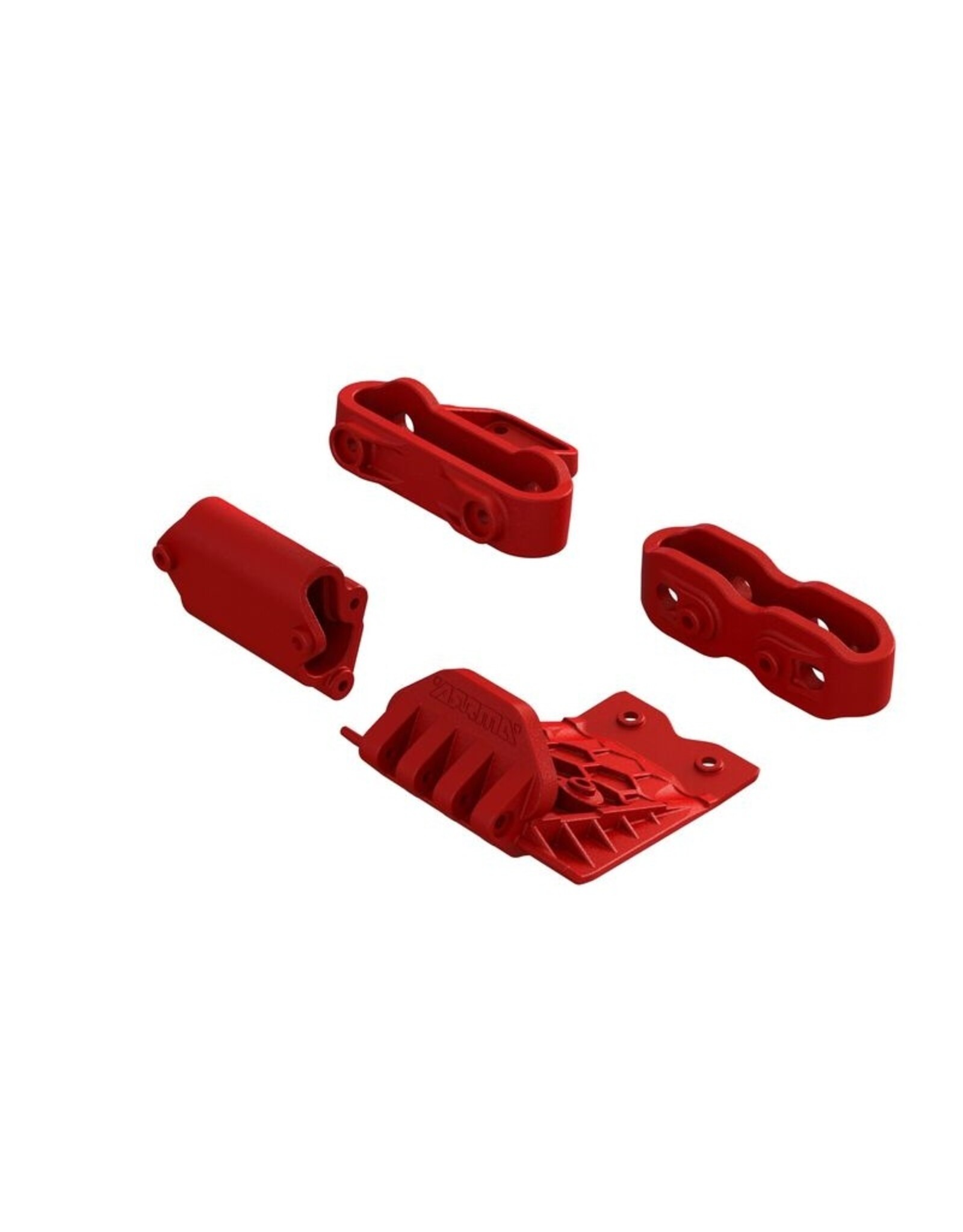 Arrma ARA320777 	Lower Skid And Bumper Mount Set - Red