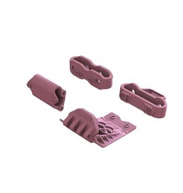 Arrma ARA320783 Lower Skid And Bumper Mount Set, Pink