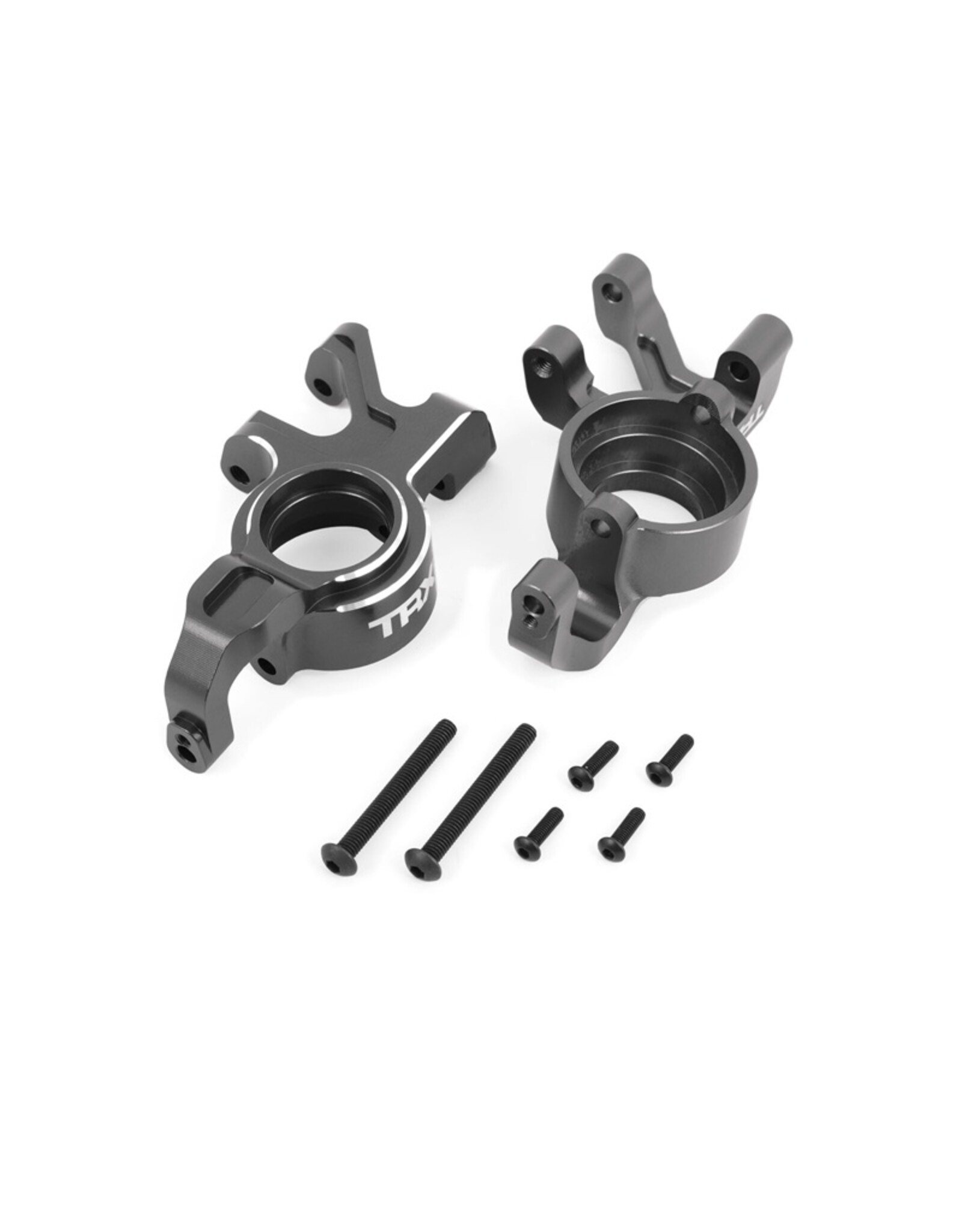 Traxxas TRA7836-GRAY  STEERING BLOCKS ALUM GRAY