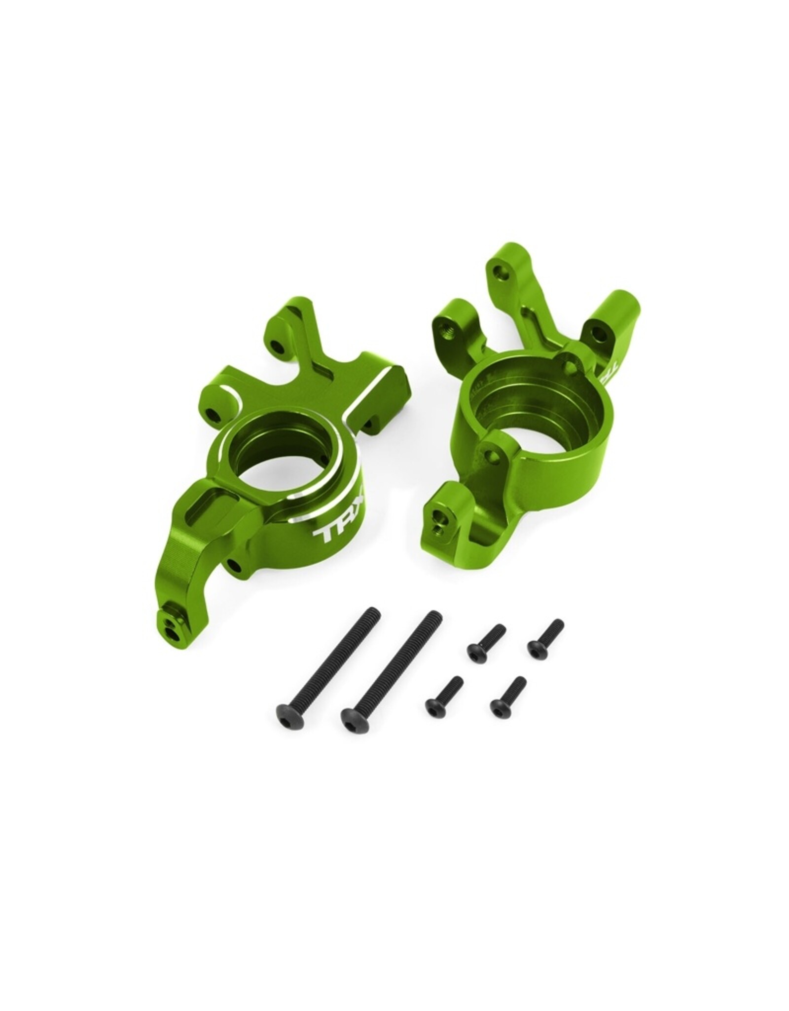 Traxxas TRA7836-GRN  STEERING BLOCKS ALUM GRN
