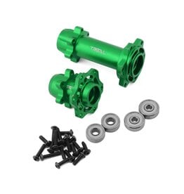 treal TLHTPROMOTOMX-03 Promoto CNC Aluminum Front & Rear Hub Set (Green)