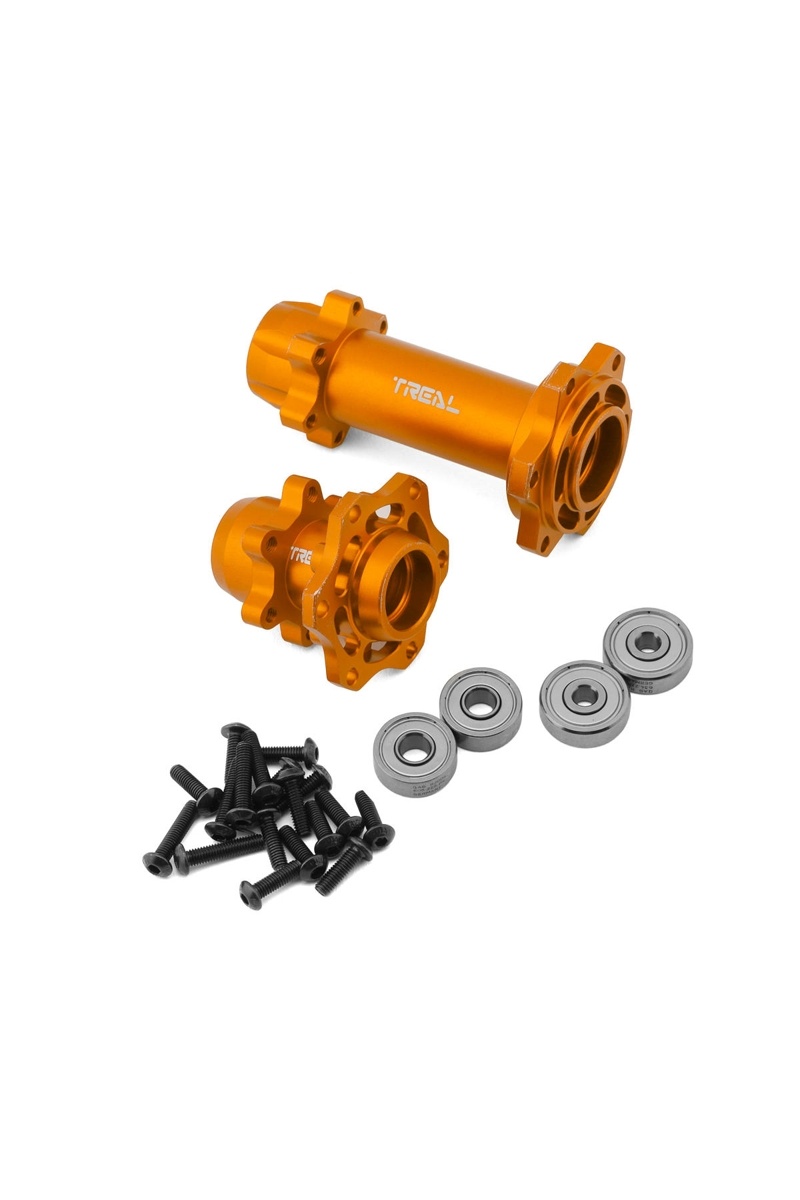 Promoto Exploded View TLHTPROMOTOMX-04 Promoto CNC Aluminum Front & Rear Hub Set (Orange ...
