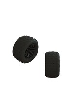 Arrma ARA550112 dBoots 'FORTRESS' Tire Set Glued (Black) (2 Pairs) - GROM