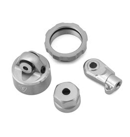 treal TLHTPROMOTOMX-103 Promoto MX CNC Alum Shock Cap W/ Bottom Retainer (Silver)