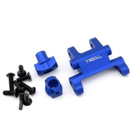 treal TLHTPROMOTOMX-105 CNC Aluminum Front Suspension Mount Set (Blue)