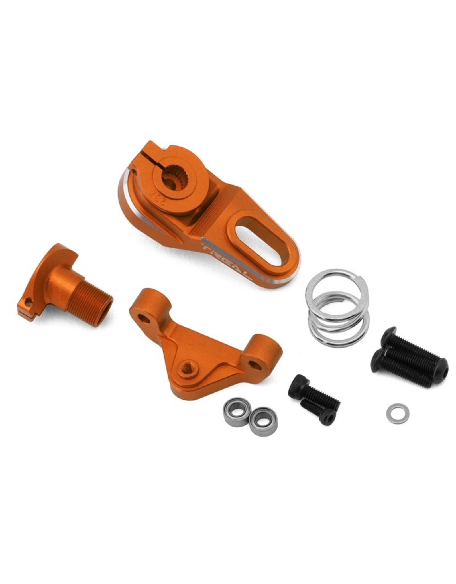 treal TLHTPROMOTOMX-113 CNC Aluminum Servo Saver w/Spring (25T/23T) (Orange)