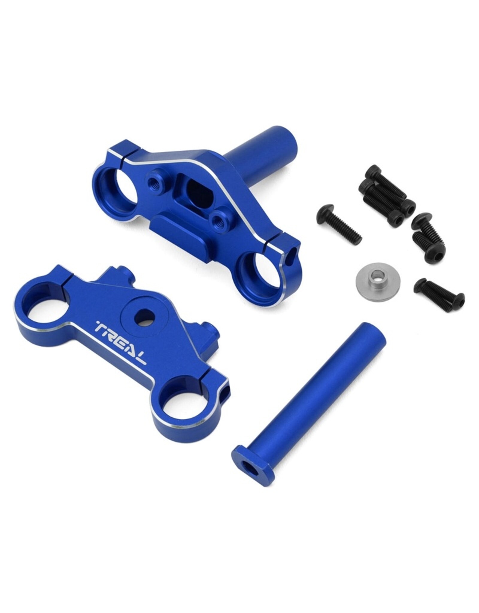 treal TLHTPROMOTOMX-14 CNC Aluminum Triple Clamp Set (Blue)