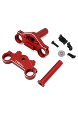 treal TLHTPROMOTOMX-17 CNC Aluminum Triple Clamp Set (Red)