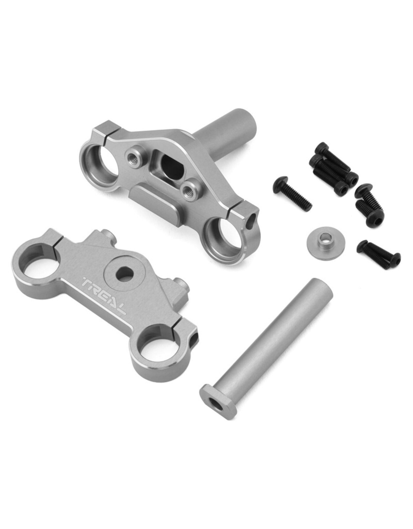 treal TLHTPROMOTOMX-18 CNC Aluminum Triple Clamp Set (Silver)