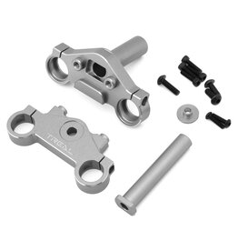 treal TLHTPROMOTOMX-18 CNC Aluminum Triple Clamp Set (Silver)