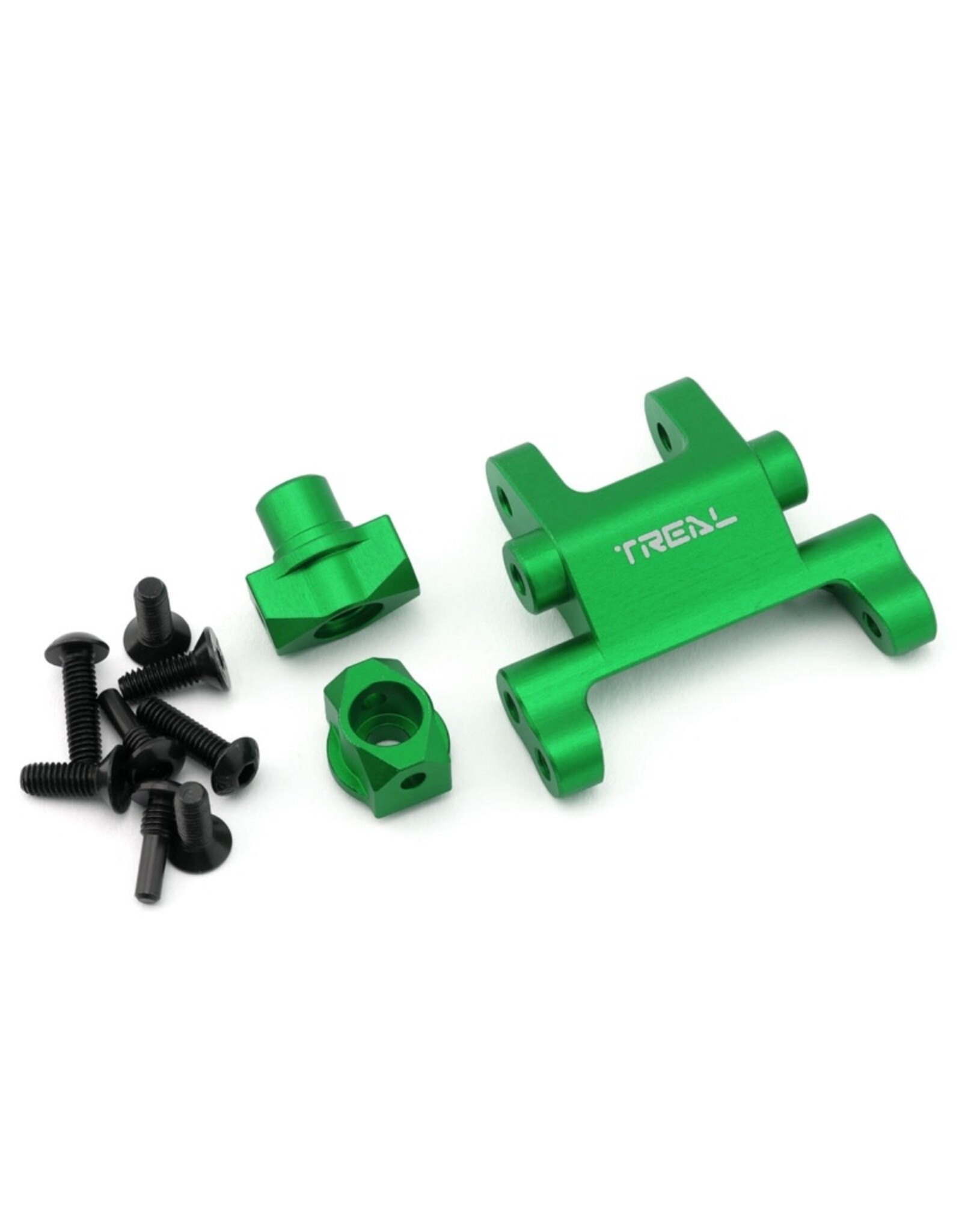 treal TLHTPROMOTOMX-106 CNC Aluminum Front Suspension Mount Set (Green)
