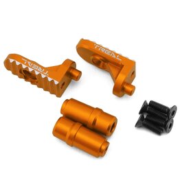 treal TLHTPROMOTOMX-34 Promoto CNC Aluminum Foot Pegs (Orange) (2)